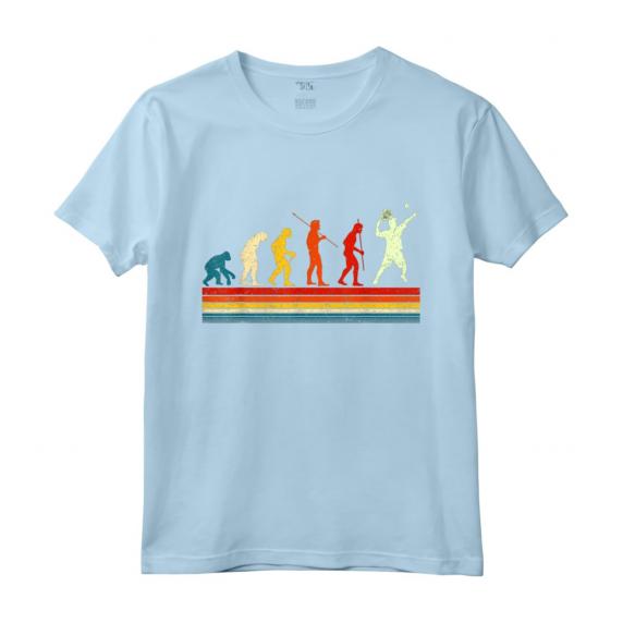 Divertente Tennista Vintage - Evoluzione Padel Tennis Regalo Maglietta per Uomini, Donne e Bambini - Ideale per Amanti del Tennis