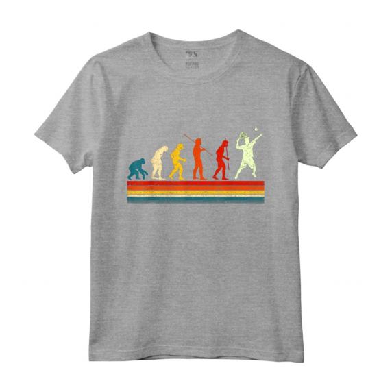 Divertente Tennista Vintage - Evoluzione Padel Tennis Regalo Maglietta per Uomini, Donne e Bambini - Ideale per Amanti del Tennis
