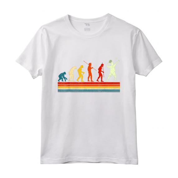 Divertente Tennista Vintage - Evoluzione Padel Tennis Regalo Maglietta per Uomini, Donne e Bambini - Ideale per Amanti del Tennis
