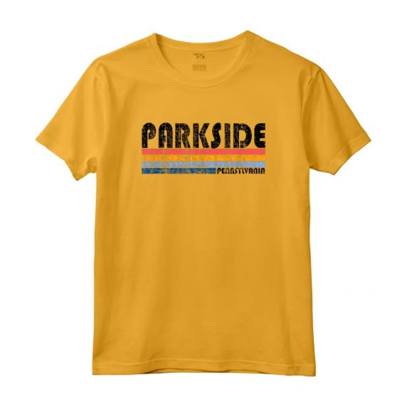 Parkside, PA Hometown Pride Retro Anni '70 80 Stile Maglietta - Mostra l'Orgoglio della Tua Città Natale con Stile Vintage