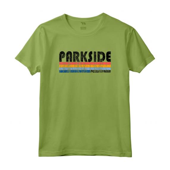 Parkside, PA Hometown Pride Retro Anni '70 80 Stile Maglietta - Mostra l'Orgoglio della Tua Città Natale con Stile Vintage