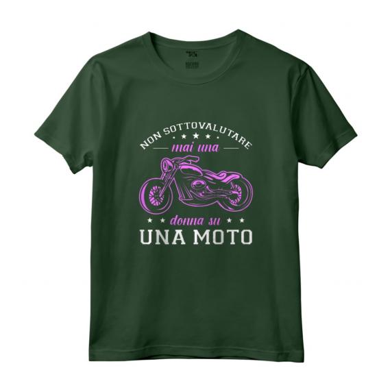 Motociclista Regalo Motociclismo Donna Su Una Moto Maglietta - Design Divertente per Donne Biker - Idea Regalo per Motocicliste