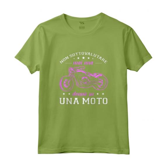 Motociclista Regalo Motociclismo Donna Su Una Moto Maglietta - Design Divertente per Donne Biker - Idea Regalo per Motocicliste