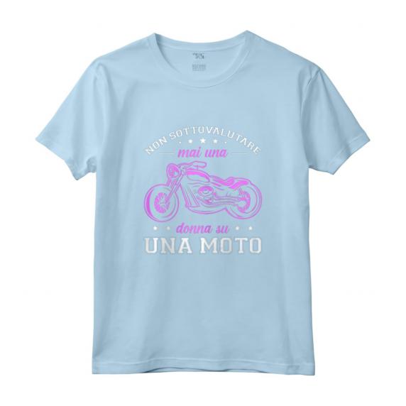 Motociclista Regalo Motociclismo Donna Su Una Moto Maglietta - Design Divertente per Donne Biker - Idea Regalo per Motocicliste