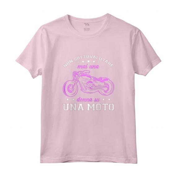 Motociclista Regalo Motociclismo Donna Su Una Moto Maglietta - Design Divertente per Donne Biker - Idea Regalo per Motocicliste