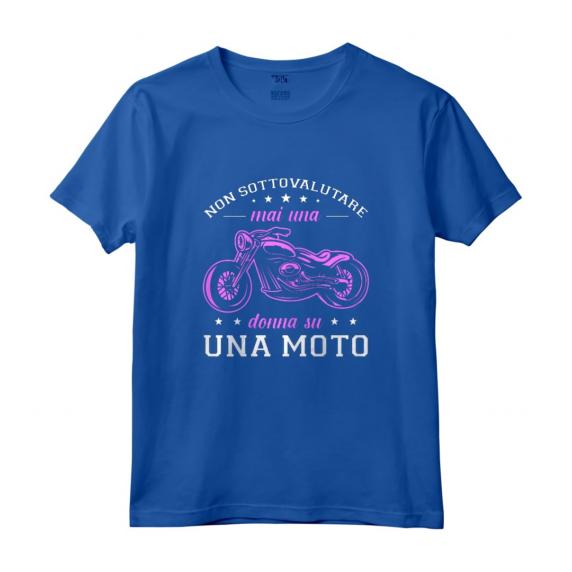 Motociclista Regalo Motociclismo Donna Su Una Moto Maglietta - Design Divertente per Donne Biker - Idea Regalo per Motocicliste