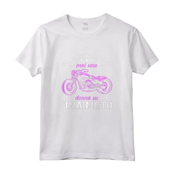 Motociclista Regalo Motociclismo Donna Su Una Moto Maglietta - Design Divertente per Donne Biker - Idea Regalo per Motocicliste