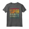 Super Daddy Festa del Papà - Maglietta Compleanno Regalo per Papà - Design Vintage Retro Anni '60 '70 '80