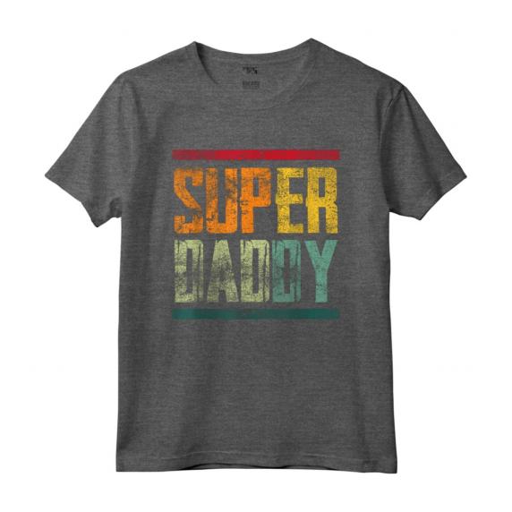 Super Daddy Festa del Papà - Maglietta Compleanno Regalo per Papà - Design Vintage Retro Anni '60 '70 '80