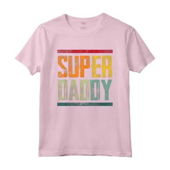 Super Daddy Festa del Papà - Maglietta Compleanno Regalo per Papà - Design Vintage Retro Anni '60 '70 '80