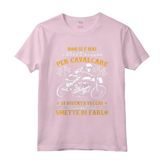 Motociclista Vecchi Per Cavalcare - Divertente Maglietta con Design Unico - Regalo Originale per Appassionati di Moto