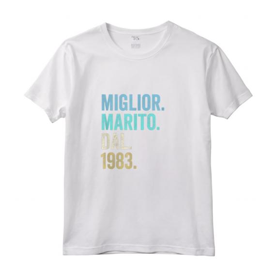 Miglior Marito Dal 1983 | Anni 41 Anniversario Matrimonio Maglietta - Regalo Vintage per Lui