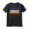 Pace Simbolo Bandiera Colori no Guerra Arcobaleno - Peace War Maglietta Vintage - Ideale come Regalo per Compleanno o Feste