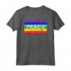 Pace Simbolo Bandiera Colori no Guerra Arcobaleno - Peace War Maglietta Vintage - Ideale come Regalo per Compleanno o Feste