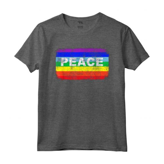 Pace Simbolo Bandiera Colori no Guerra Arcobaleno - Peace War Maglietta Vintage - Ideale come Regalo per Compleanno o Feste