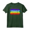 Pace Simbolo Bandiera Colori no Guerra Arcobaleno - Peace War Maglietta Vintage - Ideale come Regalo per Compleanno o Feste