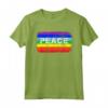 Pace Simbolo Bandiera Colori no Guerra Arcobaleno - Peace War Maglietta Vintage - Ideale come Regalo per Compleanno o Feste