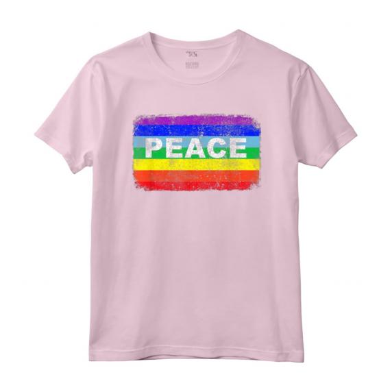 Pace Simbolo Bandiera Colori no Guerra Arcobaleno - Peace War Maglietta Vintage - Ideale come Regalo per Compleanno o Feste