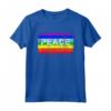 Pace Simbolo Bandiera Colori no Guerra Arcobaleno - Peace War Maglietta Vintage - Ideale come Regalo per Compleanno o Feste