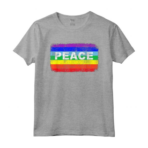 Pace Simbolo Bandiera Colori no Guerra Arcobaleno - Peace War Maglietta Vintage - Ideale come Regalo per Compleanno o Feste