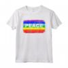 Pace Simbolo Bandiera Colori no Guerra Arcobaleno - Peace War Maglietta Vintage - Ideale come Regalo per Compleanno o Feste