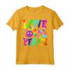 Fiore Potere Hippie Costume Love Peace - Maglietta Retrò Anni '60 '70 - Ideale per Carnevale o Feste a Tema