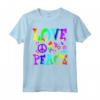 Fiore Potere Hippie Costume Love Peace - Maglietta Retrò Anni '60 '70 - Ideale per Carnevale o Feste a Tema