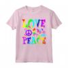 Fiore Potere Hippie Costume Love Peace - Maglietta Retrò Anni '60 '70 - Ideale per Carnevale o Feste a Tema