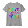 Fiore Potere Hippie Costume Love Peace - Maglietta Retrò Anni '60 '70 - Ideale per Carnevale o Feste a Tema
