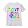 Fiore Potere Hippie Costume Love Peace - Maglietta Retrò Anni '60 '70 - Ideale per Carnevale o Feste a Tema