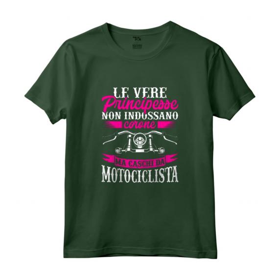 Divertente Vere Principesse Indossano Caschi Da Motociclista - Maglietta da Motociclista per Donne - Regalo Perfetto per Appassionati di Moto