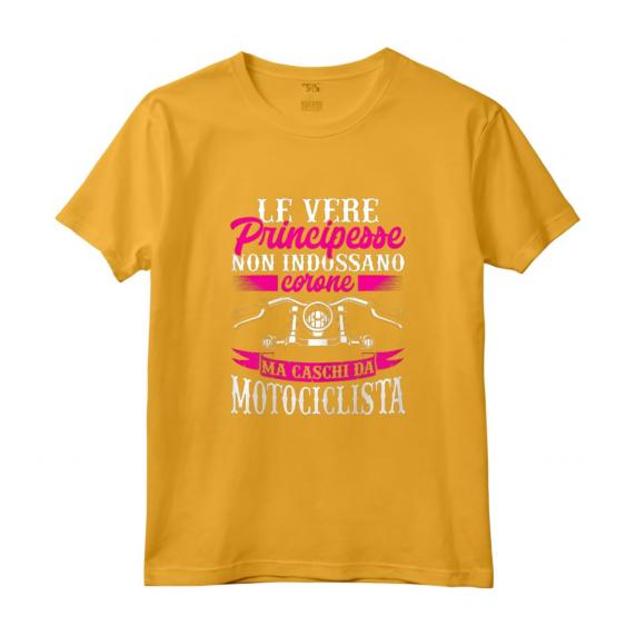 Divertente Vere Principesse Indossano Caschi Da Motociclista - Maglietta da Motociclista per Donne - Regalo Perfetto per Appassionati di Moto