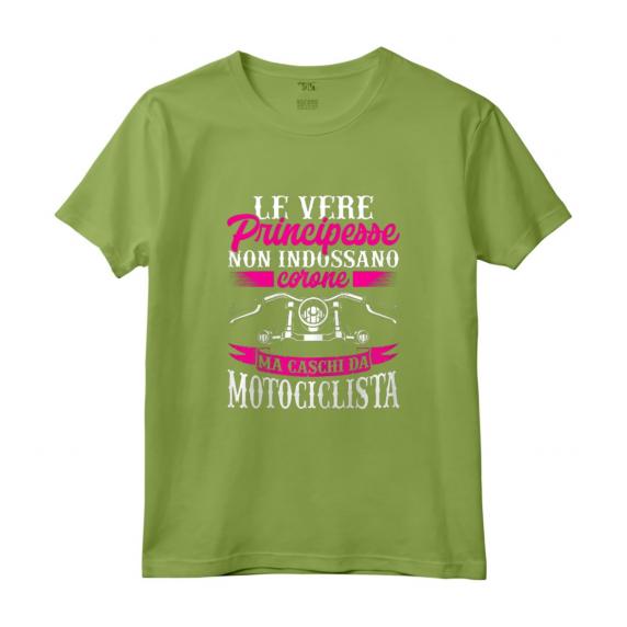 Divertente Vere Principesse Indossano Caschi Da Motociclista - Maglietta da Motociclista per Donne - Regalo Perfetto per Appassionati di Moto