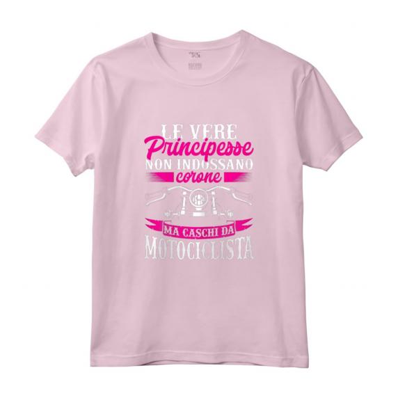 Divertente Vere Principesse Indossano Caschi Da Motociclista - Maglietta da Motociclista per Donne - Regalo Perfetto per Appassionati di Moto