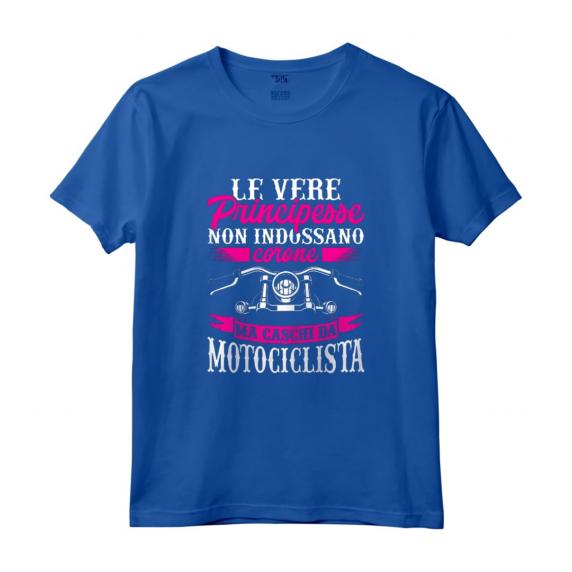 Divertente Vere Principesse Indossano Caschi Da Motociclista - Maglietta da Motociclista per Donne - Regalo Perfetto per Appassionati di Moto