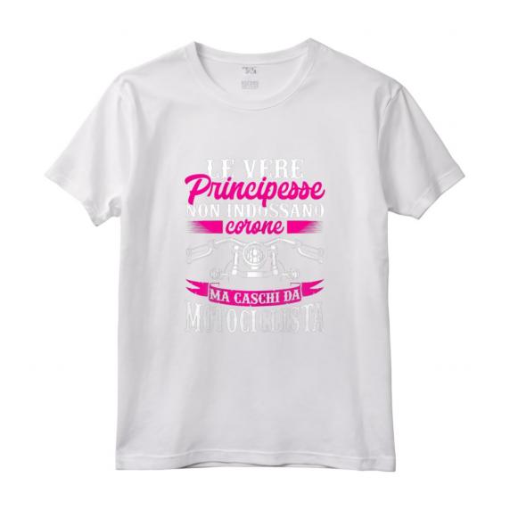 Divertente Vere Principesse Indossano Caschi Da Motociclista - Maglietta da Motociclista per Donne - Regalo Perfetto per Appassionati di Moto