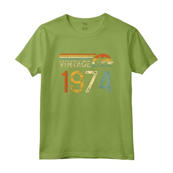 Vintage 1974 Compleanno Uomo - Maglietta Regalo Anno 1974 - Idea Originale per Papà e Mamma Nati nel 1974