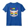 Purride Funny Cat Gay Pride Rainbow Occhiali da sole LGBT Bandiera Maglietta - LGBTQ+ Abbigliamento Pride per Sostenitori e Alleati