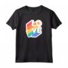 Love, Colori Arcobaleno, LGBTQ - Maglietta Tolleranza e Orgoglio - Ideale per Natale e Compleanno