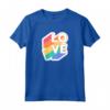 Love, Colori Arcobaleno, LGBTQ - Maglietta Tolleranza e Orgoglio - Ideale per Natale e Compleanno