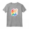 Love, Colori Arcobaleno, LGBTQ - Maglietta Tolleranza e Orgoglio - Ideale per Natale e Compleanno