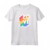 Love, Colori Arcobaleno, LGBTQ - Maglietta Tolleranza e Orgoglio - Ideale per Natale e Compleanno