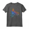 Colorato Motocross Enduro Grafica Moto Biker Maglietta - Ride the Adventure - Regalo Perfetto per Piloti di Enduro