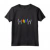HapTiger Lesbian Gay Pride Felpa con Cappuccio - Rainbow Heartbeat LGBT Shirt - Perfect Gift for Graduation or Birthdays