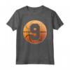 Compleanno Basket Bambini 9 Anni - Tee Ragazzi Pallacanestro - Regalo Compleanno a Tema Basket