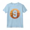 Compleanno Basket Bambini 9 Anni - Tee Ragazzi Pallacanestro - Regalo Compleanno a Tema Basket