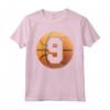 Compleanno Basket Bambini 9 Anni - Tee Ragazzi Pallacanestro - Regalo Compleanno a Tema Basket