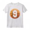 Compleanno Basket Bambini 9 Anni - Tee Ragazzi Pallacanestro - Regalo Compleanno a Tema Basket