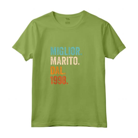 Miglior Marito Dal 1998 | Anni 26 Anniversario Matrimonio Maglietta - Regalo Vintage per Marito - Idea Regalo per Anniversario di Matrimonio