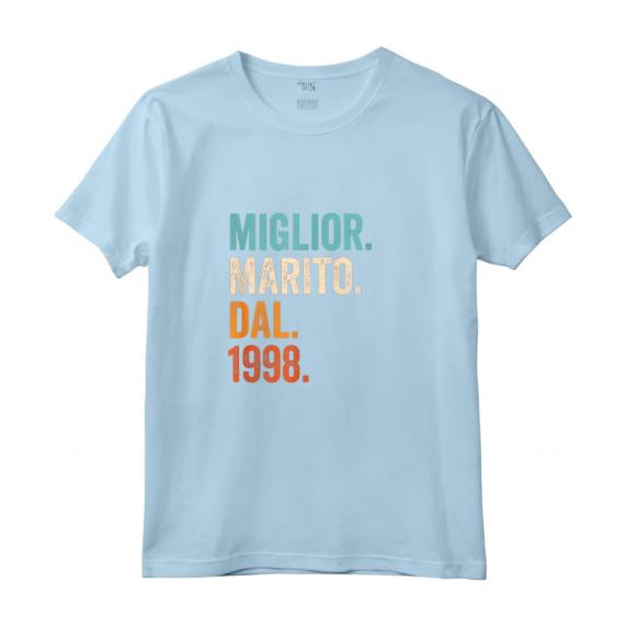 Miglior Marito Dal 1998 | Anni 26 Anniversario Matrimonio Maglietta - Regalo Vintage per Marito - Idea Regalo per Anniversario di Matrimonio